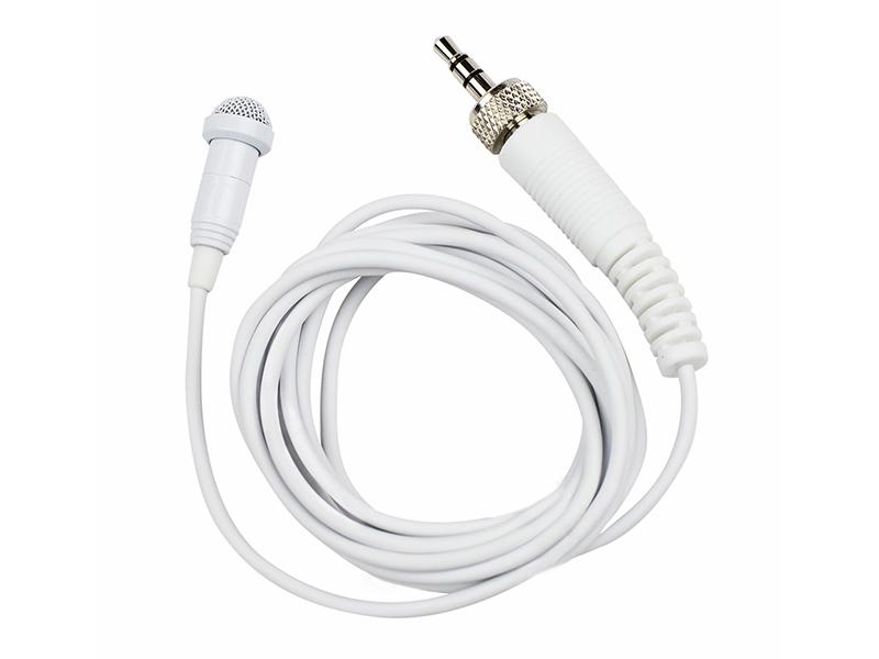 TASCAM TM-10LW Lavalier Microphone/White/50 Hz-18000 Hz/100 Ohms