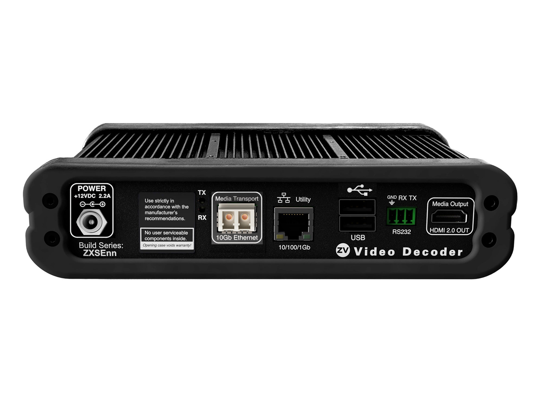 ZeeVee Z4KF2XS-D-AA ZyPer4K–XSE Fiber Decoder, TAA Compliant