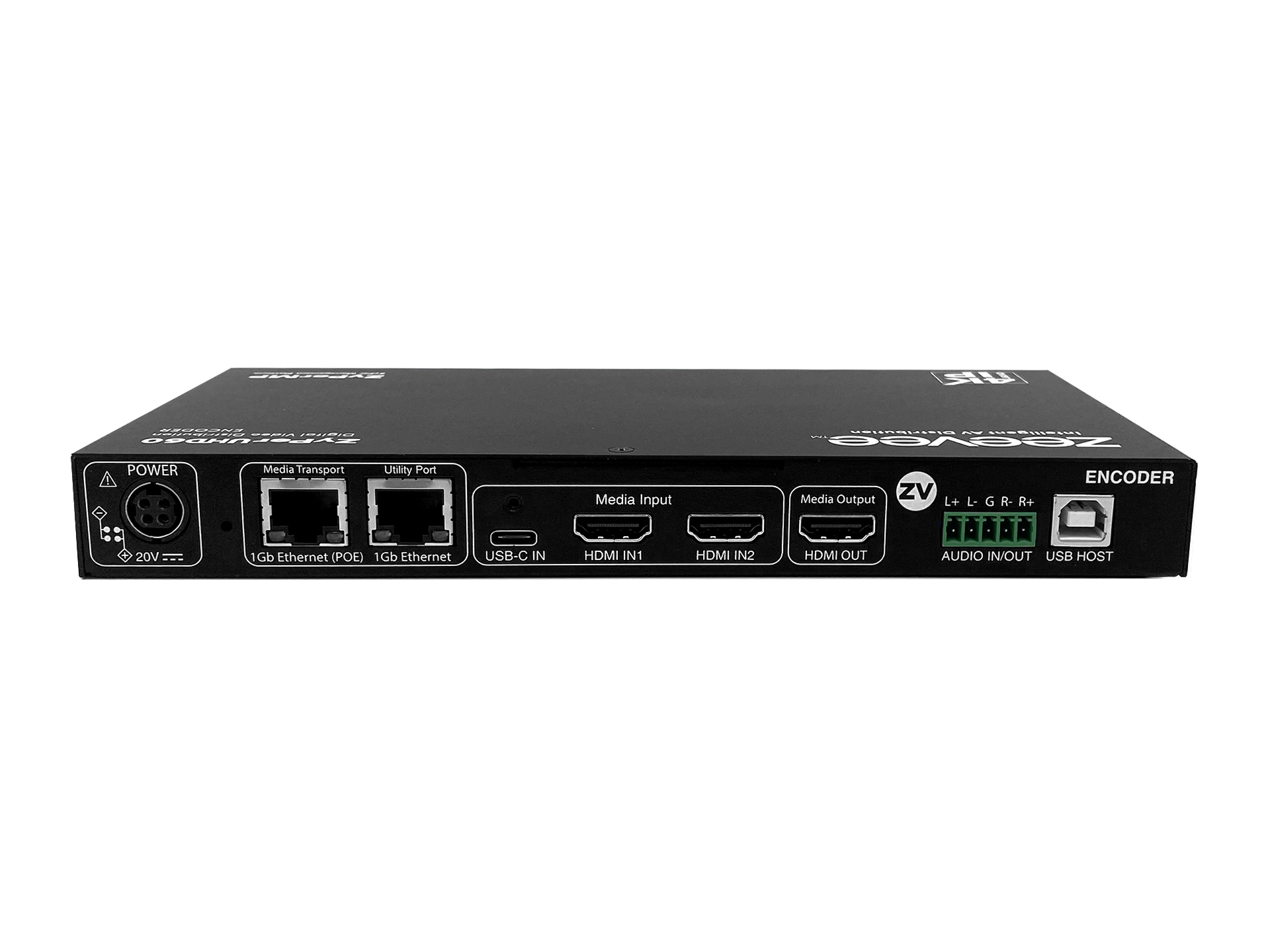 ZeeVee ZUHD60-2EMP ZyPerUHD60 Encoder, 3x1 Switching Input, Dual LAN with Integrated Management - Image 2