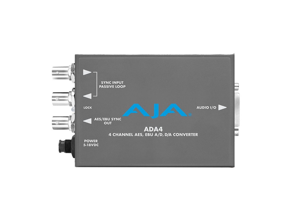 AJA ADA4-R0 4-Channel Bidirectional A/D / D/A Converter / AES11 Reference / 48-96 kHz