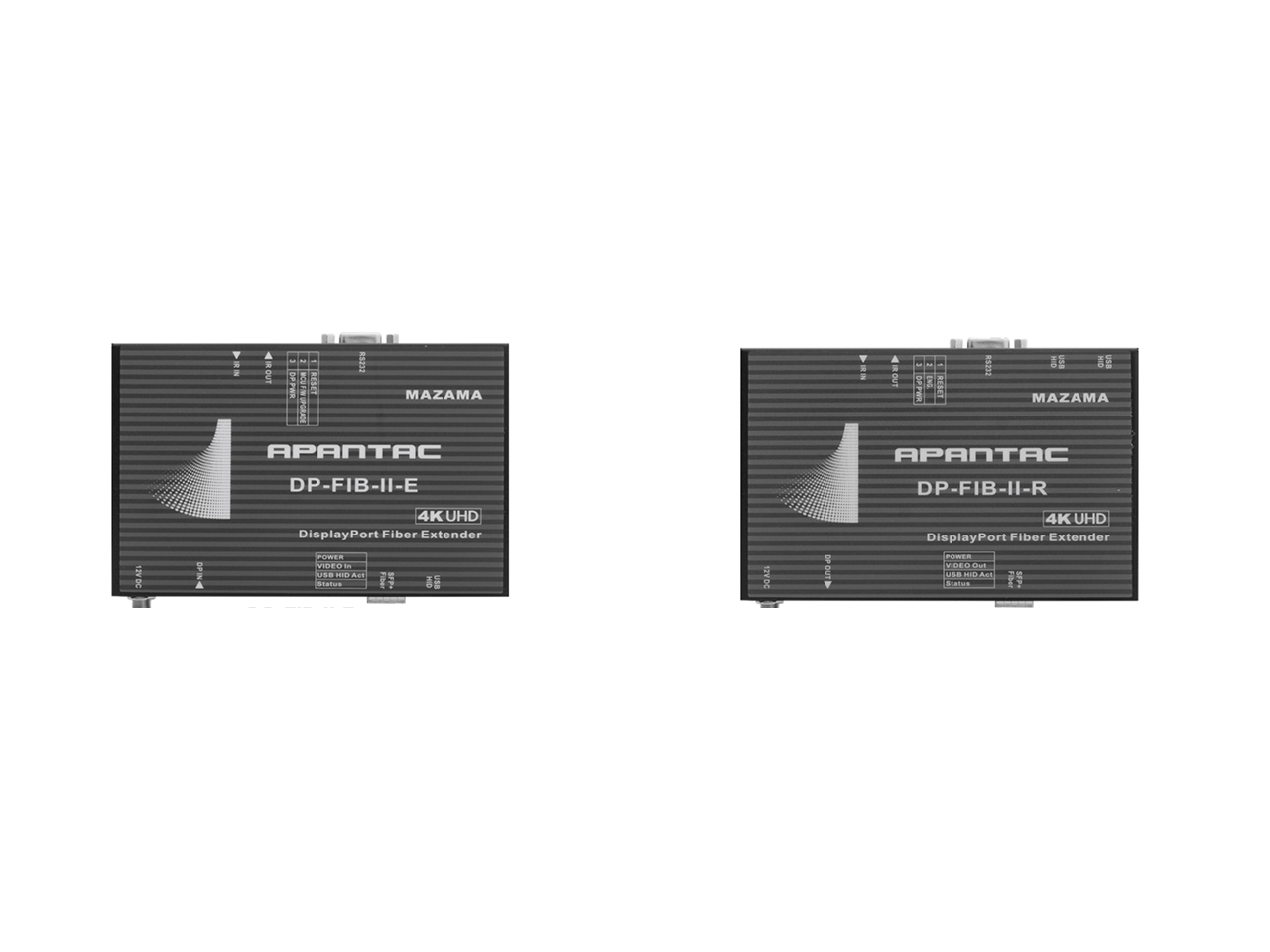 Apantac DP-FIB-II DisplayPort 1.2 Fiber Extender (Transmitter/Receiver) Kit / up to 300 km