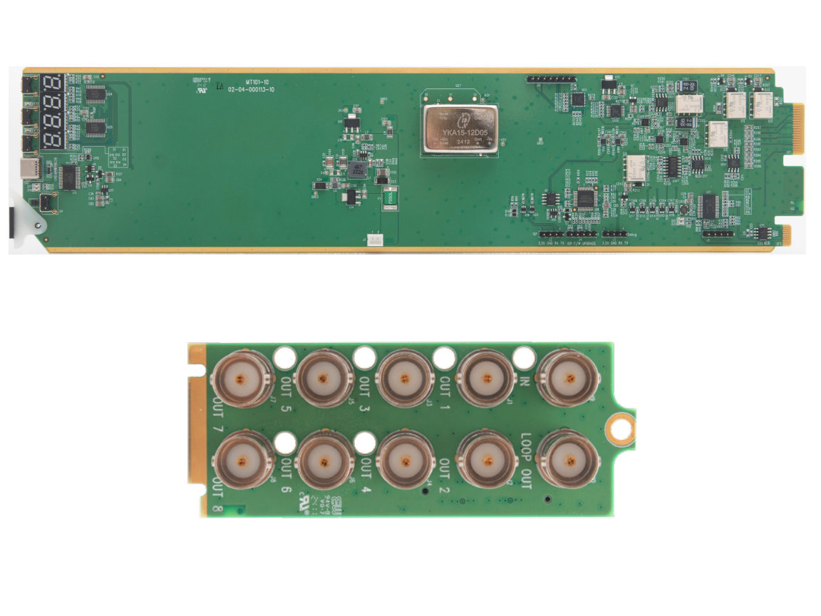 Apantac OG-DA-AV-SET-1 OpenGear 1 x 8 Analog Video Distribution Amplifier Set (Main Board / Rear Module)
