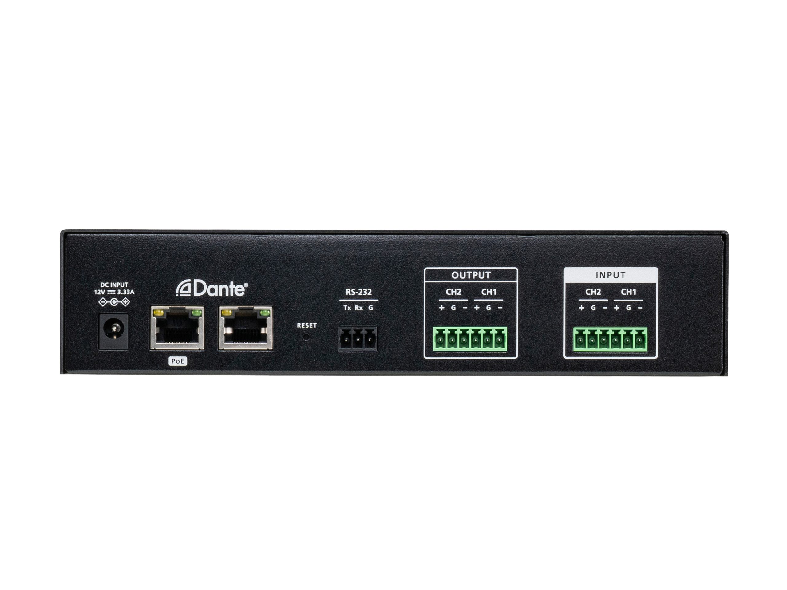 Aten AD202E 2-CH Mic/Line In/Out Audio Processor with DSP and Dante - Image 2