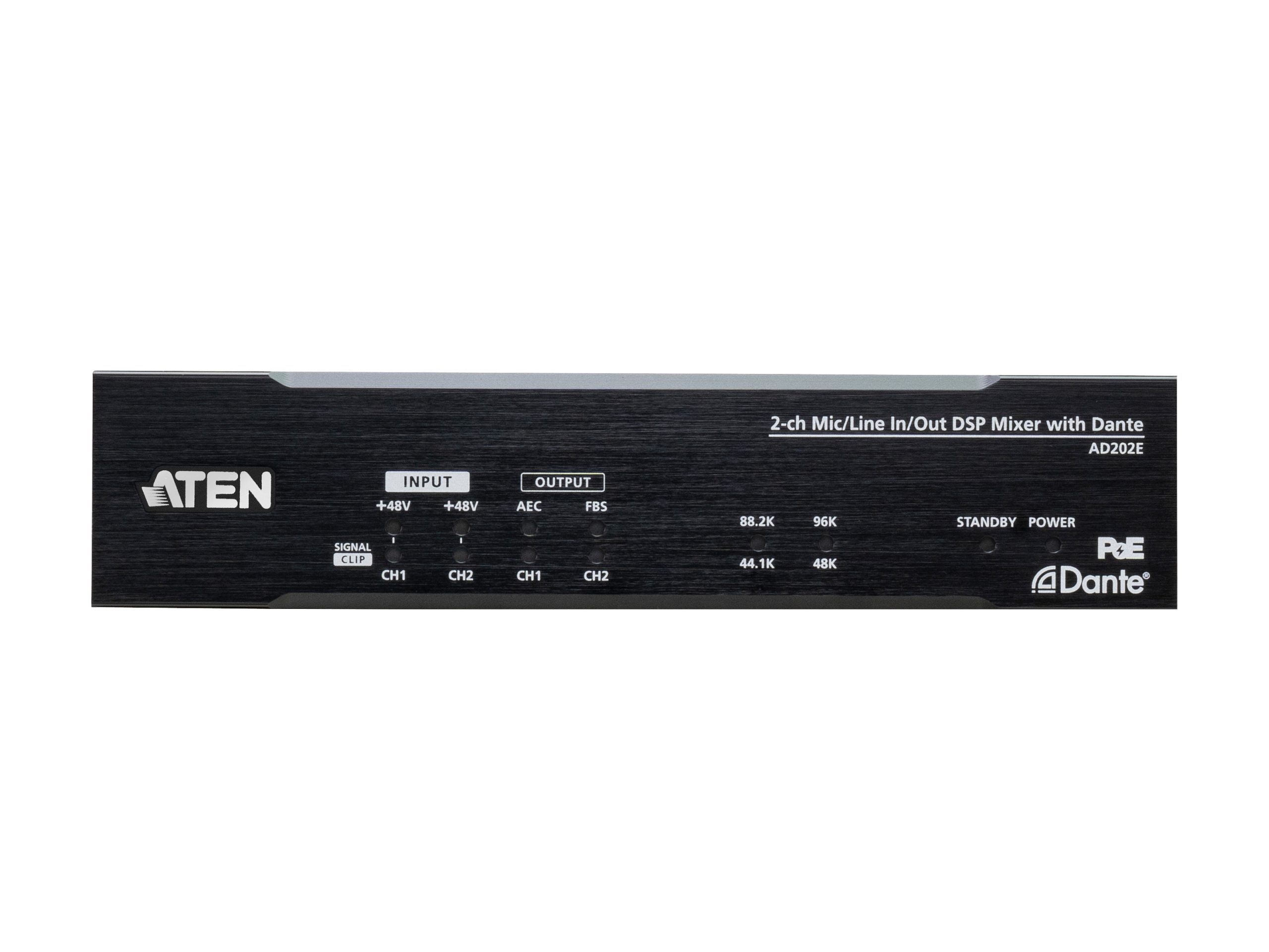 Aten AD202E 2-CH Mic/Line In/Out Audio Processor with DSP and Dante - Image 3