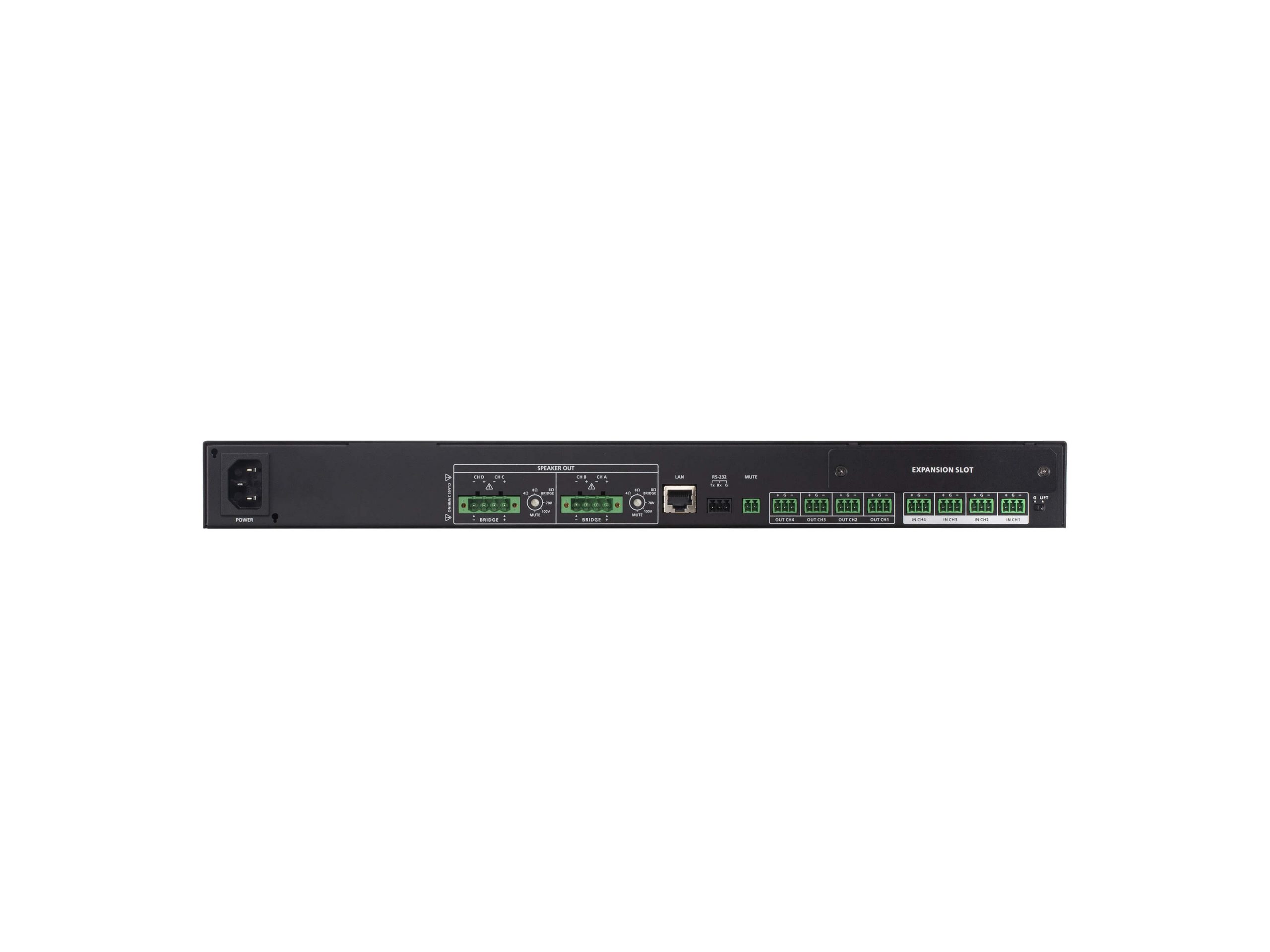 Aten AP412 4-Channel 120W Class D Power Amplifier DSP / 4/8ohm / 70V-100V Bridge / Phantom - Image 3
