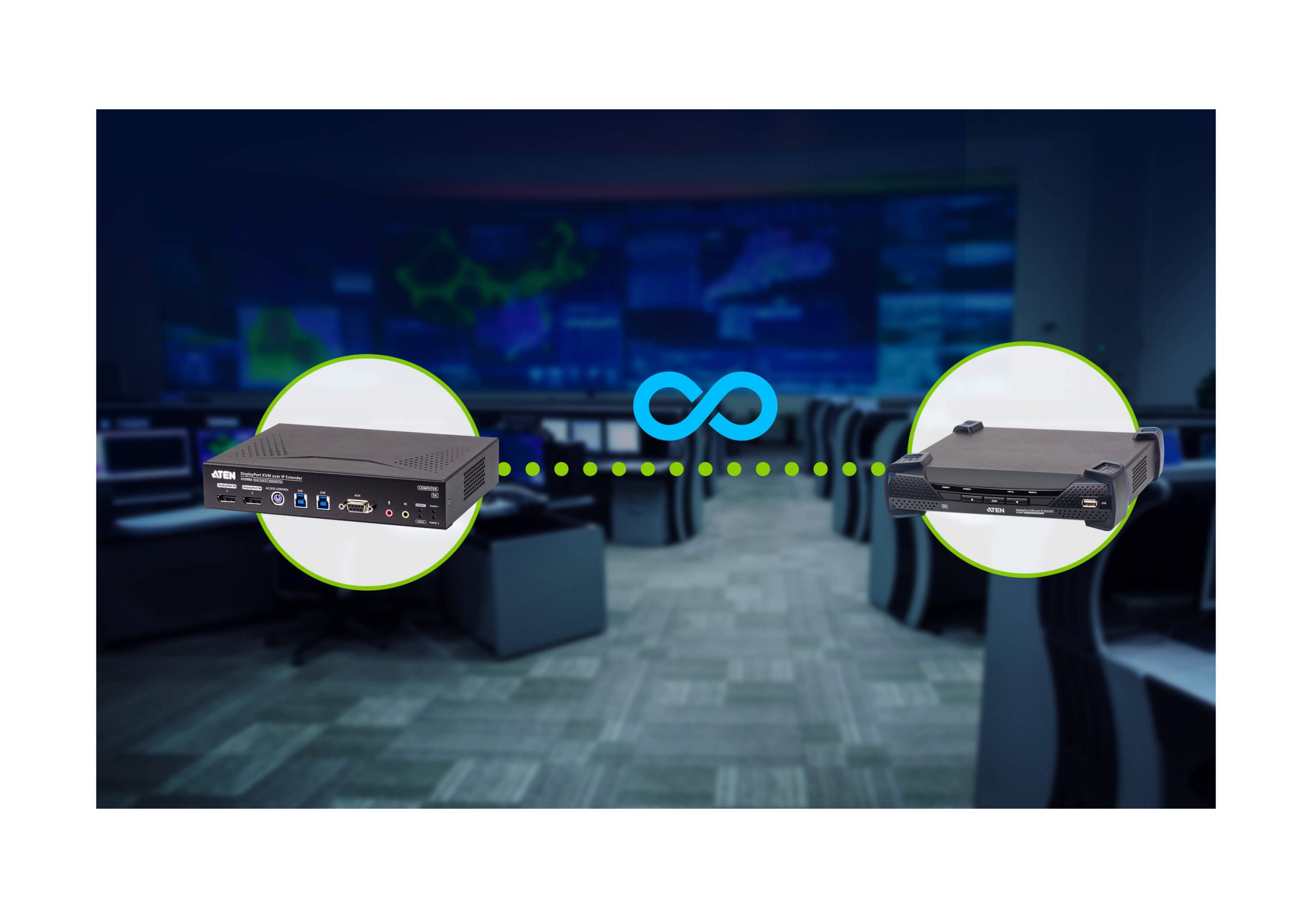 Aten KX9980T 5K DisplayPort Dual Display KVM over IP Transmitter - Image 3