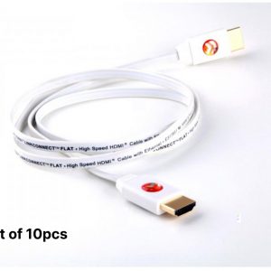 Atlona AT-LCF-4-SET10 4ft High Speed 1080P Flat HDMI with Ethernet Cable for TV PS4 XBOX ONE (Lot of 10pcs)