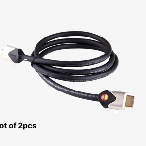 Atlona AT-LCS-8-SET2 8ft 1080P 4K HDR High Speed HDMI 18Gbps Cable with Ethernet for PS4 XBOX One (Lot of 2pcs)