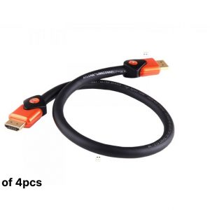 Atlona AT-LCU-12-SET4 12ft 1080P 4K UHD High Speed HDMI 2.0 Cable for UHDTV PS4 PRO XBOX ONE (Lot of 4pcs)
