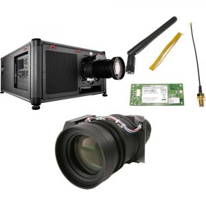 Barco R9410853-B1 QDX-W35 B1 - 33000 Lumen WUXGA 3-Chip DLP Laser Phosphor Projector with Built-in GSM/WiFi Control and TLD+ Lens Choice in Black Finish