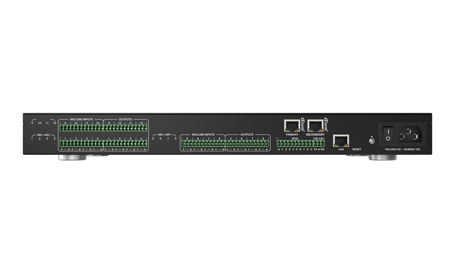 BZBGEAR BG-A1616MD-b 16x16 Balanced Digital Audio Processor/Matrix with 12-Channel Mic Line In/Out and 4-Channel Dante In/Out plus AEC/ANS/Filter/Limiter/EQ/Delay Support - Image 6
