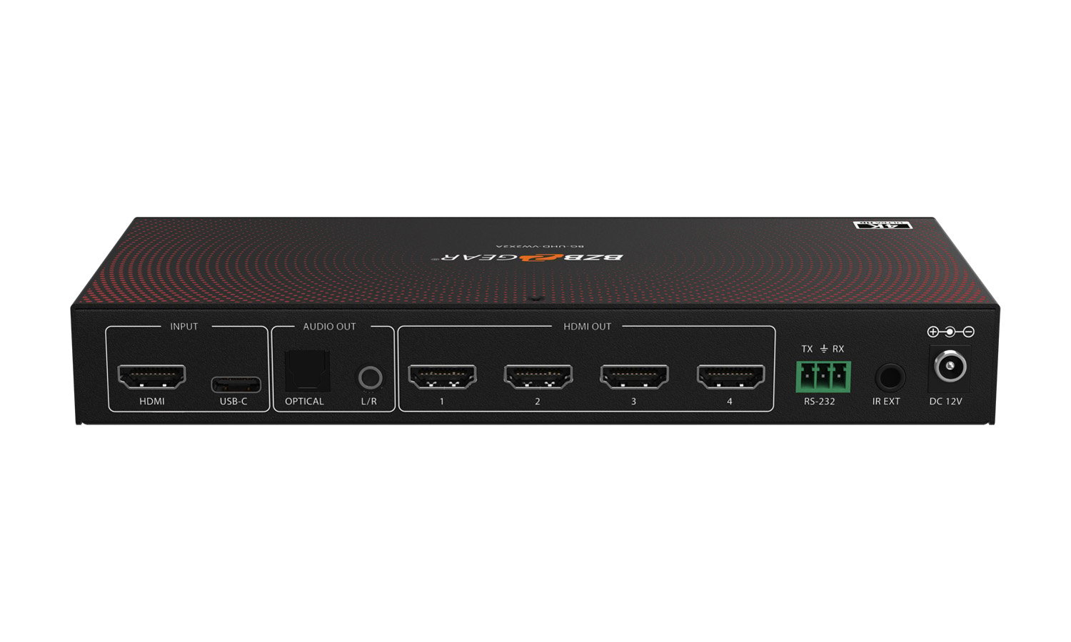 BZBGEAR BG-UHD-VW2X2A 2x2 4K UHD HDMI/USB-C Switcher and Video Wall Controller with Audio De-embedding - Image 3