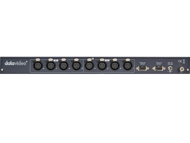 Datavideo ITC-100 8-User Wired Intercom System with 4 Beltpacks and 4 Headsets - Image 4