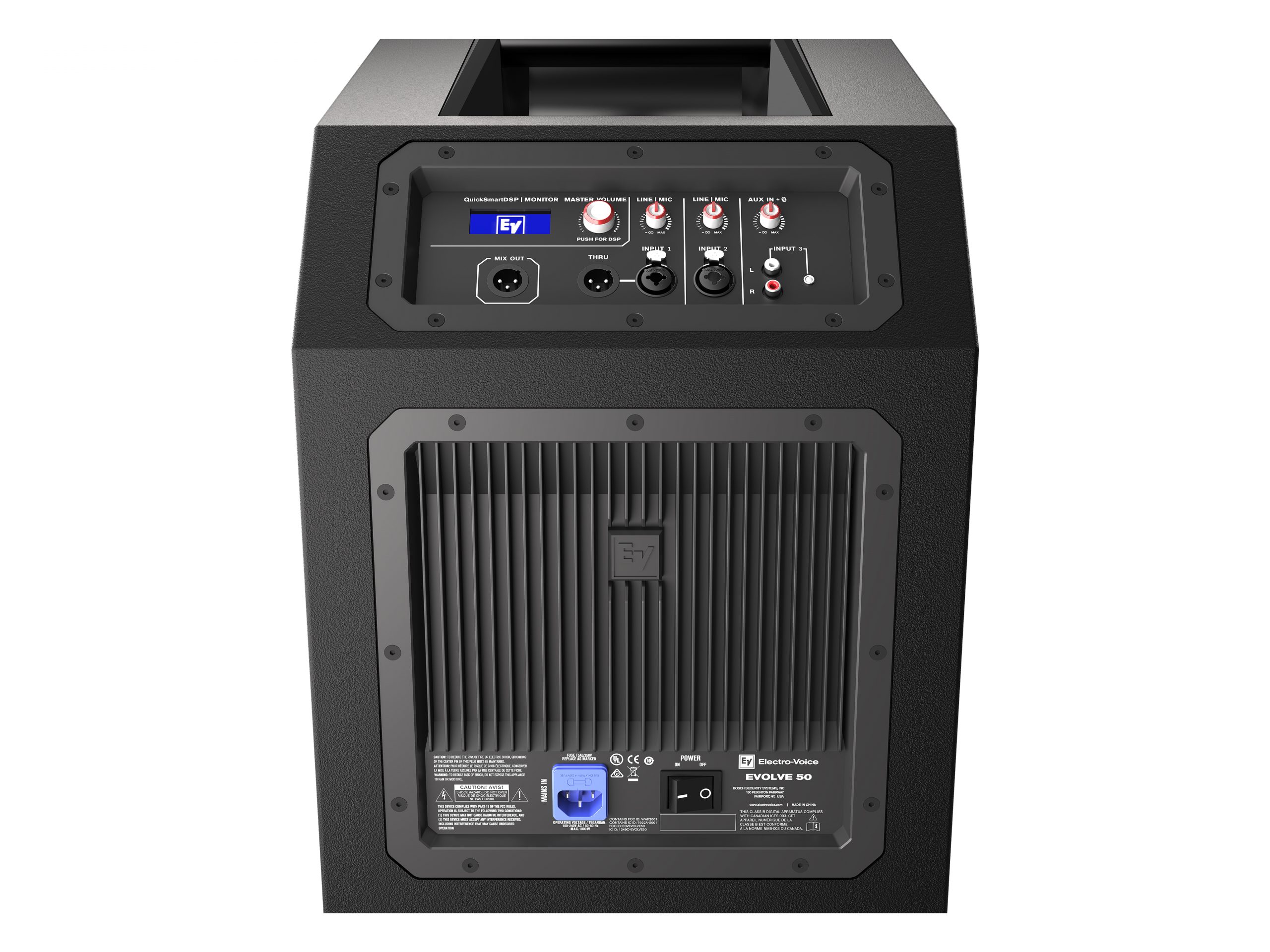 Electro-Voice EVOLVE50-SB-US 12in Column Subwoofer Sub / 1000W Class-D / 127 dB SPL / 37 Hz / Black