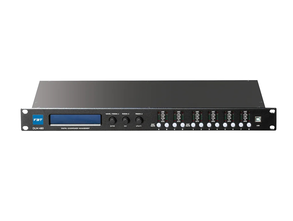 FBT DLM-480 4-In 8-Out Digital Loudspeaker Management Processor