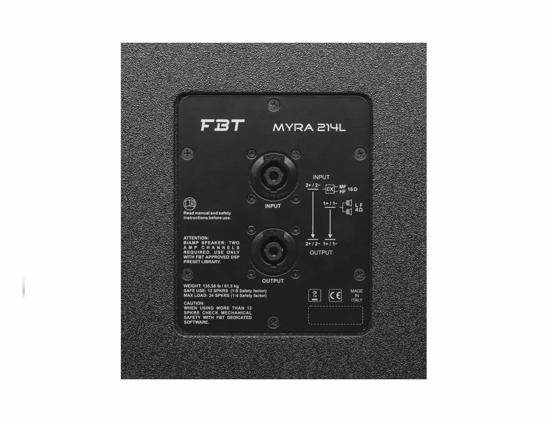 FBT MYRA 214 L LINE ARRAY 1600W + 640W - 147 DB SPL - Image 2
