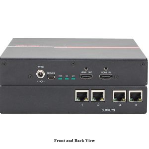 Hall Technologies ULTRA-V-4S-X 1x4 4K UHD HDMI Splitter/Extender (Transmitter) over 1 CAT6 up to 100m/328ft (w/o accessories)