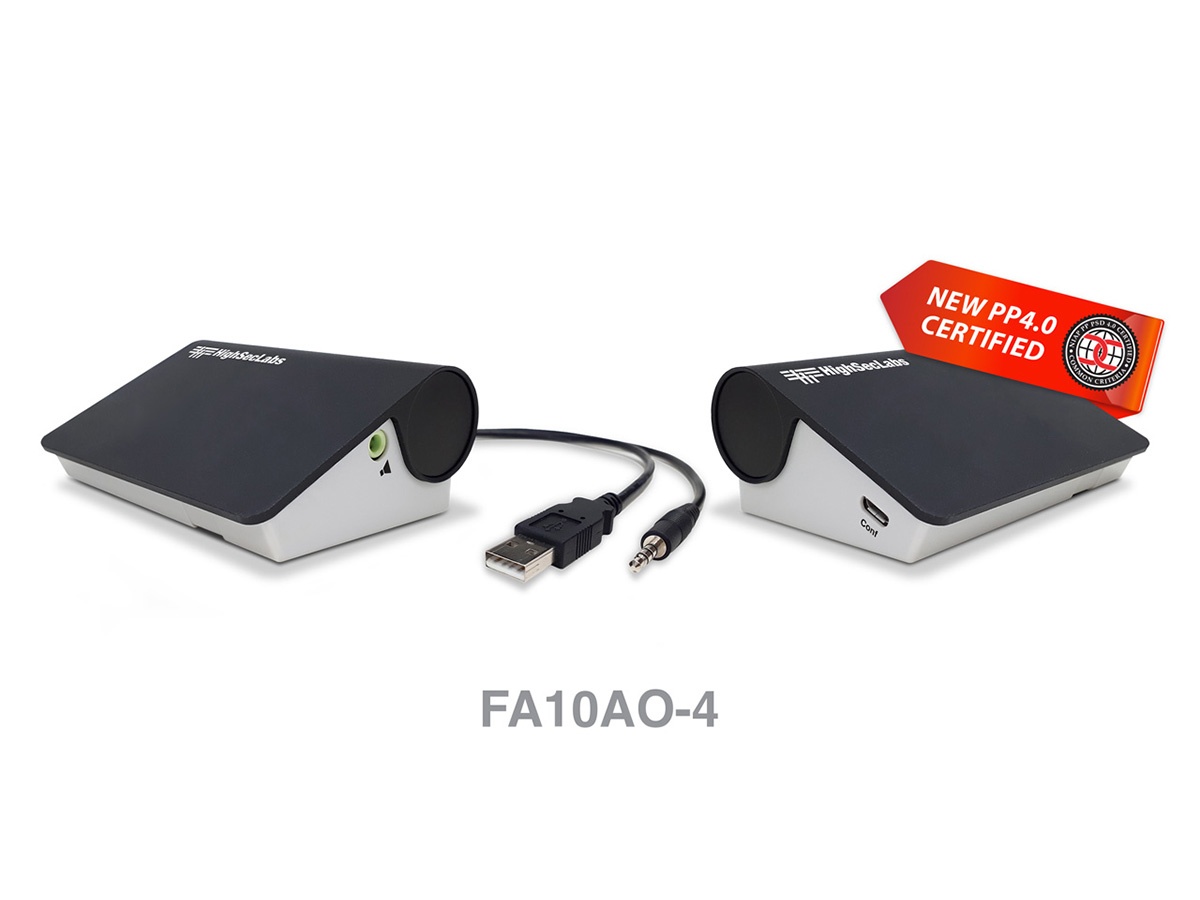 High Sec Labs FA10AO-4 Analog to Analog Audio Diode / Unidirectional Audio / No Microphone Support / Always Open / PP4.0
