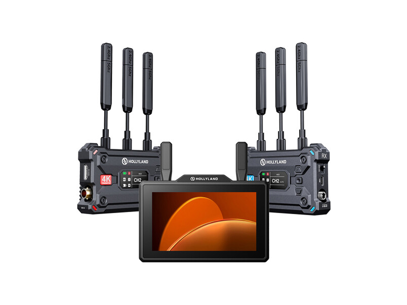 Hollyland Pyro Video Transmission & Monitoring Kit (5.5-Inch) 5.5-Inch Touchscreen Transceiver Monitor / HDMI SDI I/O / 1312 ft Wireless / SD Card Record
