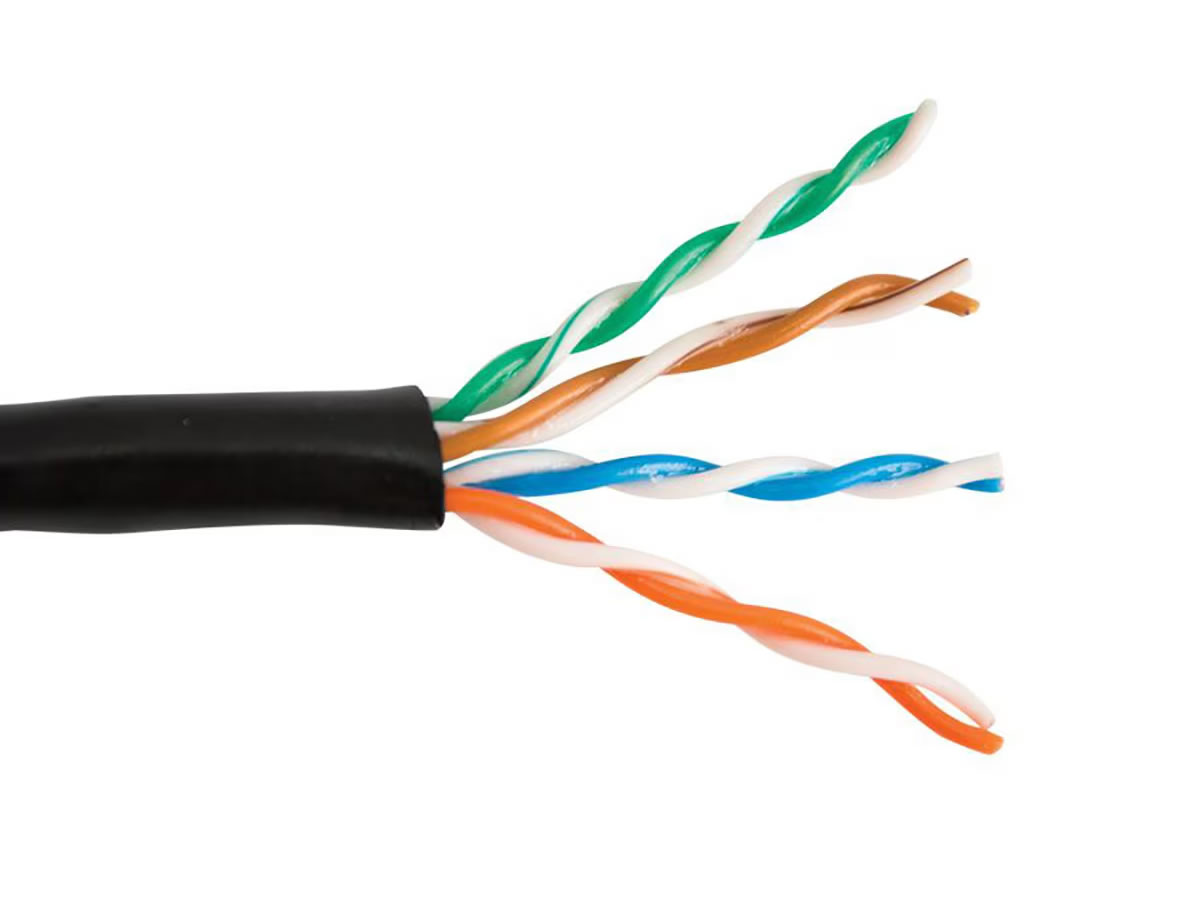 ICRealtime CAT5E-DB CAT5E DIRECT BURIAL- 350 MHz 24 AWG24.2 SOLID BC 4PR