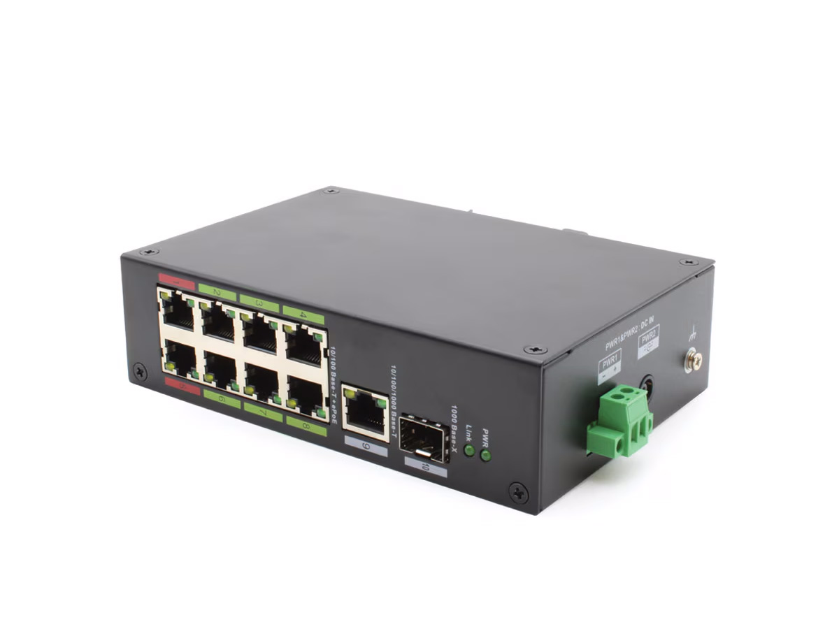 ICRealtime PWR-EPOE-8-V2 8-Port Gigabit ePoE Switch / Hi-PoE 90W Ports / 120W Total Power
