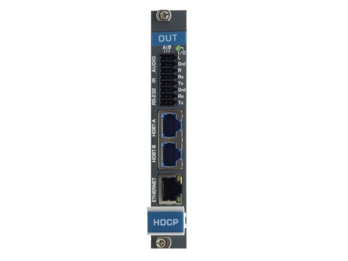 Kramer DTAXR-OUT2-F16/STANDALONE HDBaseT 2-Output 4K@60Hz HDMI / Analog Audio Output Card F-16