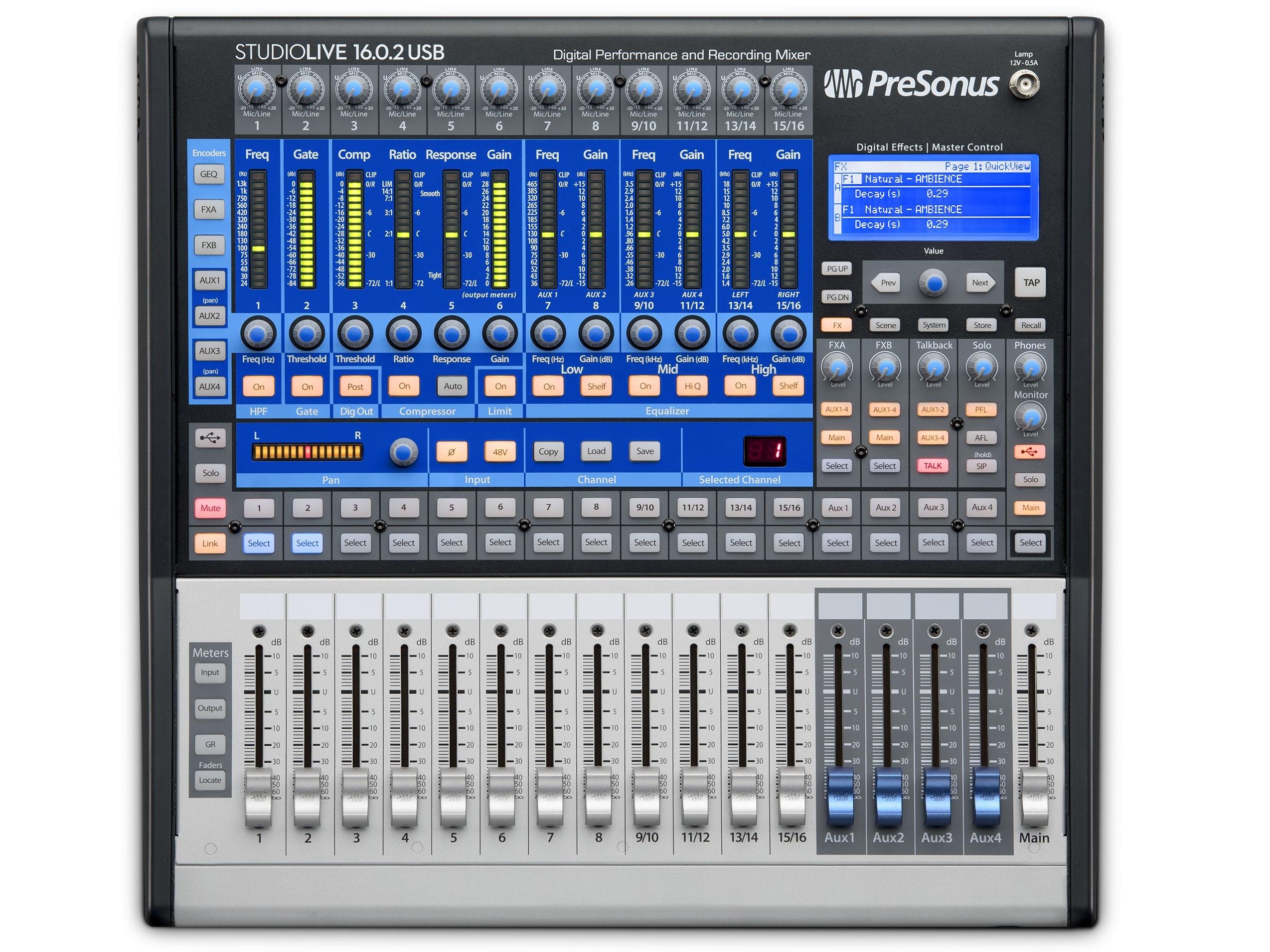 PreSonus StudioLive 16.0.2 USB 16-Channel Performance and Recording Digital Mixer with USB