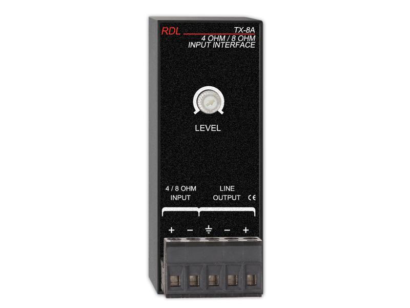 RDL TX-8A 4/8 Ohm Input Interface
