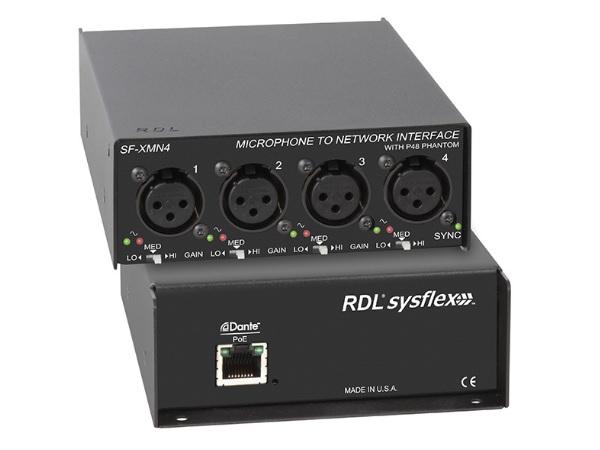 RDL SF-XMN4 Microphone to Network Interface