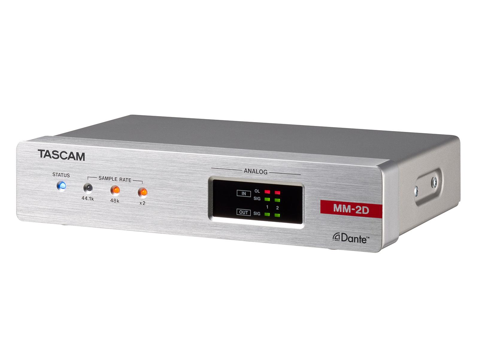 TASCAM MM-2D-E 2-Channel Mic/Line Input/Output Dante Euroblock Converter with built-in DSP Mixer - Image 2