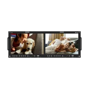 TVlogic R-9D Dual 10.1in 12G-SDI Rackmount Monitor