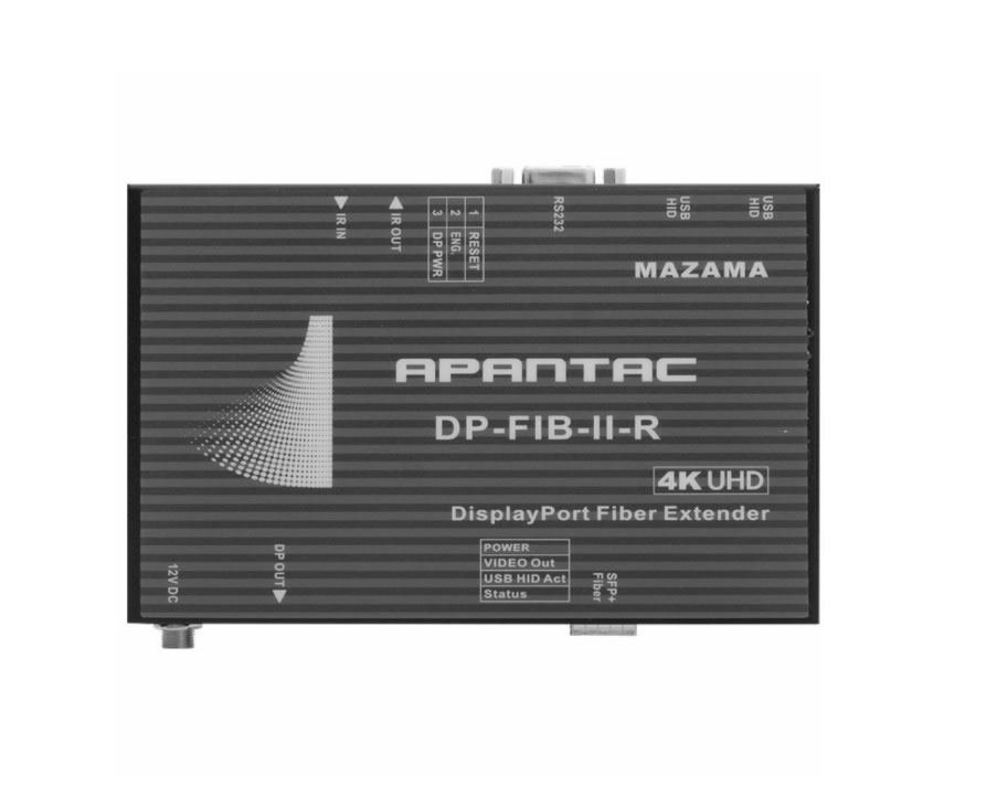 Apantac DP-FIB-II-R-HID-SM Mazama Display Port Fiber Extender 10 KM